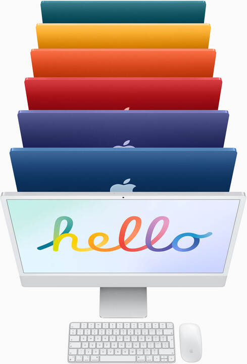 Apple iMac 24&quot; 4,5K Retina M1/16GB/512GB/8-core GPU, růžová_896340664