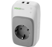 VOCOlinc Smart adapter, 2x USB port+ night light, bílá_734939065