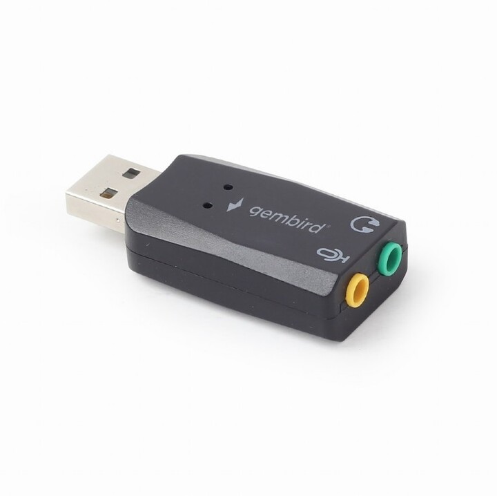 Gembird redukce USB-A - 2x jack 3,5mm_1018484542