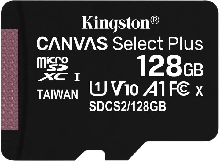 Kingston Micro SDXC Canvas Select Plus 100R 128GB 100MB/s UHS-I + adaptér_592016571