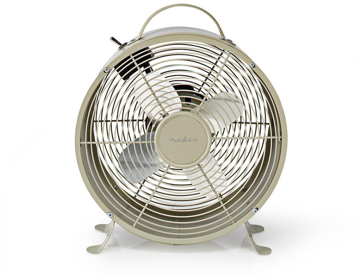 NEDIS stolní ventilátor, 25cm, 20W, 2 rychlosti, šedá_1515843229