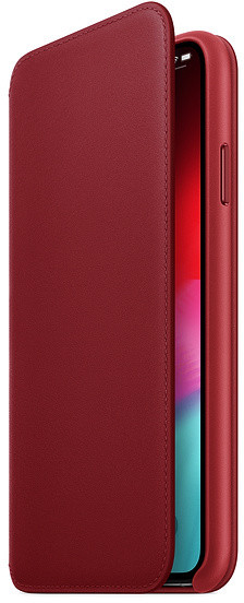 Apple kožené pouzdro Folio na iPhone XS Max (PRODUCT)RED, červená_90205577