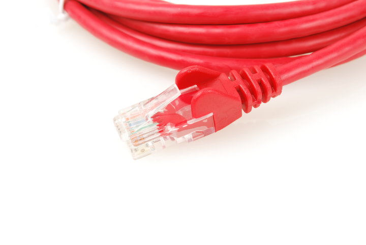 UTP kabel rovný kat.6 (PC-HUB) - 10m, červená_1929734850