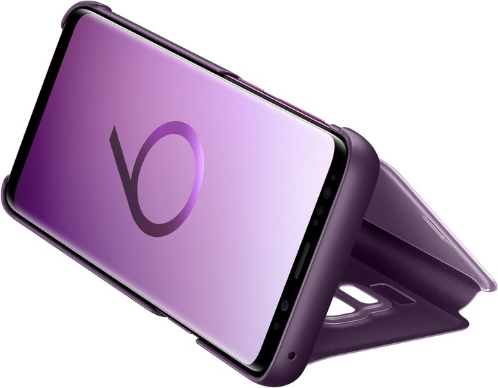 Samsung flipové pouzdro Clear View se stojánkem pro Samsung Galaxy S9, fialové_1516326700
