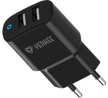 YENKEE YAC 2020 BK USB Dual nabíječka 3.4A, černá YENKEE YSM 402L auto držák na mobil (L) ( v ceně 249,-)