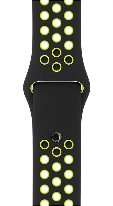 Apple watch náramek 42mm Black/Volt Nike Sport Band - S/M &amp; M/L_33714432