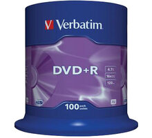 Verbatim DVD+R 16x 4,7GB spindl 100ks O2 TV HBO a Sport Pack na dva měsíce