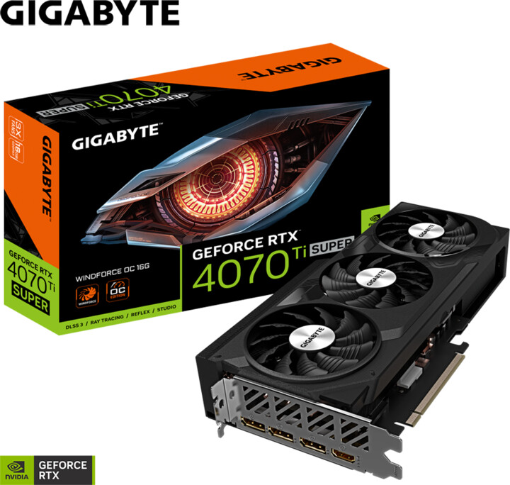 GIGABYTE GeForce RTX 4070 Ti SUPER WINDFORCE OC 16G, 16GB GDDR6X_33951796