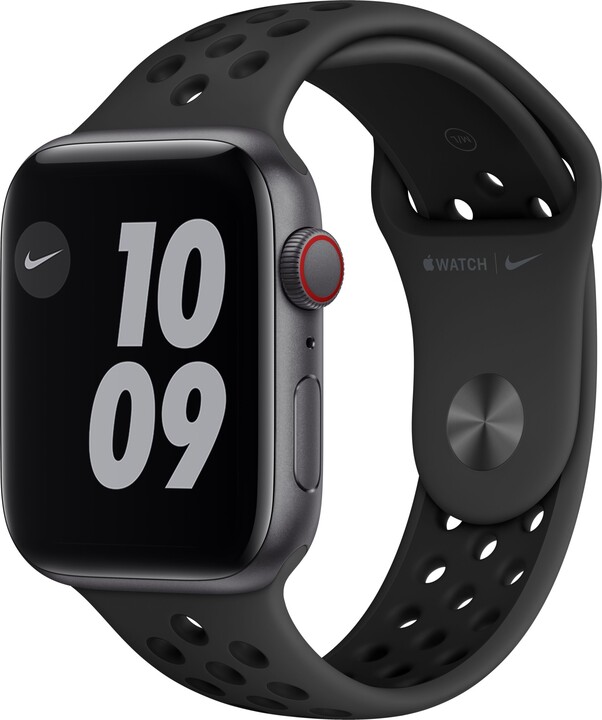 Apple Watch Nike SE Cellular, 44mm, Space Gray, Anthracite/Black Nike Sport Band_1180546373