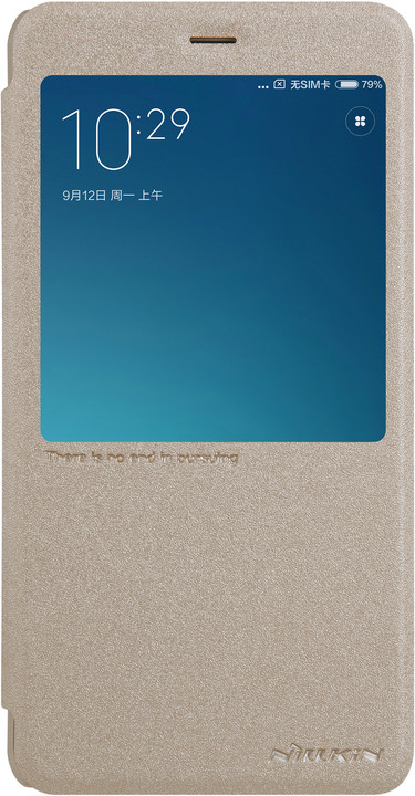 Nillkin Sparkle Leather Case pro Xiaomi Redmi Note 4, zlatá_1142151103