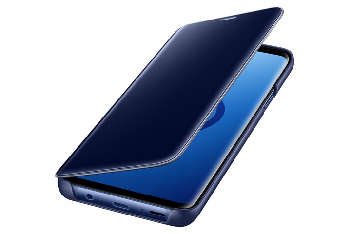 Samsung flipové pouzdro Clear View se stojánkem pro Samsung Galaxy S9+, modré_1476147194