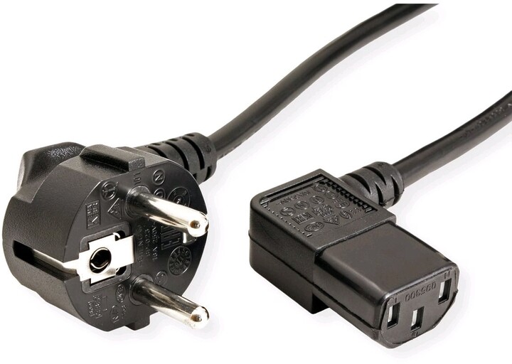 C-TECH síťový kabel napájecí, lomený, 1.8m_537906527