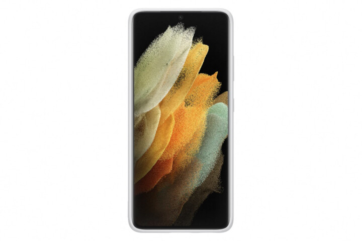 Samsung silikonový kryt pro Samsung Galaxy S21 Ultra, světle šedá