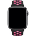 Apple řemínek pro Watch Series 5, 44mm sportovní Nike - S/M a M/L, černá/křiklavě růžová_1552753830