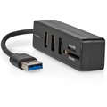 Nedis USB hub, 5 portový, USB-A, 3x USB 3.2 Gen 1, SD &amp; MicroSD_2057077550