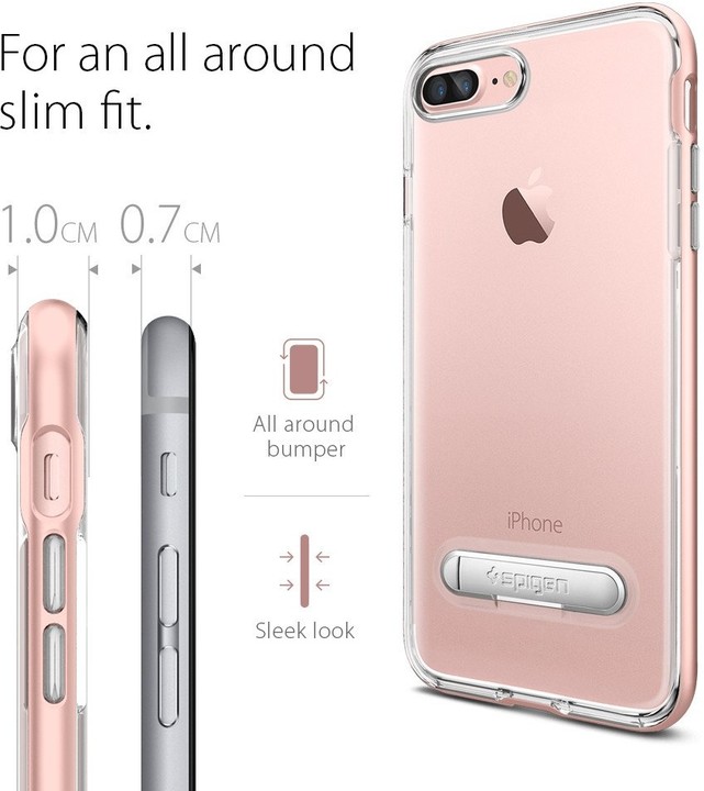 Spigen Crystal Hybrid pro iPhone 7 Plus, rose gold_1057453568