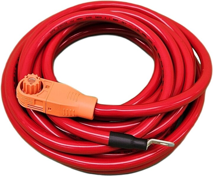 Deye kabel pro připojení plusového výstupu baterie BOS G k měniči, 5m, červená_1454315164