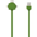 PowerCube Cable 1.5m, USB-C, zelený