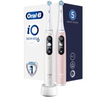 Oral-B magnetický zubní kartáček iO Series 6 Due White/Pink Sand 10PO010398