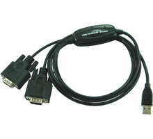 PremiumCord USB - 2x RS 232 převodník ku2-232b