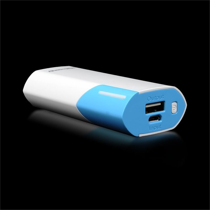 Whitenergy Power Bank 4000mAh 1A Li-Ion, bílá/modrá_149960224