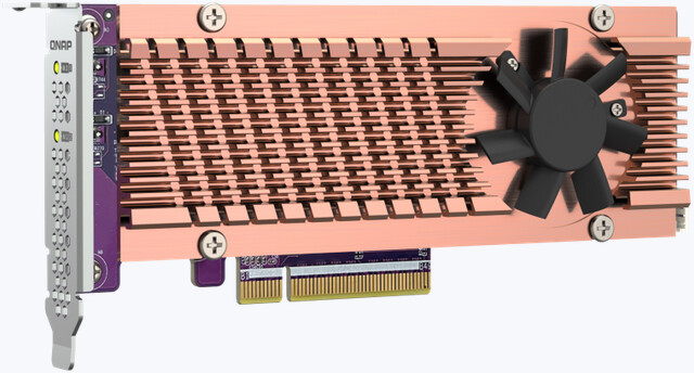 QNAP QM2-2P-384A - pro disky 2x SSD M.2 22110/2280 PCIe, (Gen3 x4)_1563434936