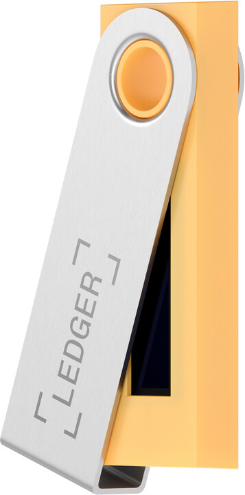 Ledger Nano S Saffron Yellow, hardwarová peněženka na kryptoměny_1536158354