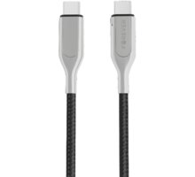 Forever CORE datový kabel USB-C na USB-C PD, 60W, 1,5m, textilní, černá