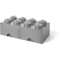 Úložný box LEGO, 2 šuplíky, velký (8), šedá_1459275096