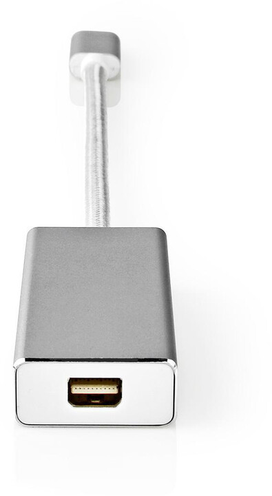 Nedis adaptér USB-C - Mini DisplayPort, stříbrná