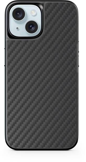 EPICO zadní kryt Mag+ Hybrid Carbon s podporou MagSafe pro iPhone 15, černá_871531435