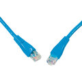 Solarix Patch kabel CAT6 UTP PVC 0,5m modrý snag-proof