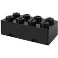 Úložný box LEGO, 2 šuplíky, velký (8), černá_69601951