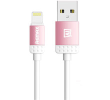 Remax Lovely datový kabel s lightning pro iPhone 5/6, 1m, růžová_391294882