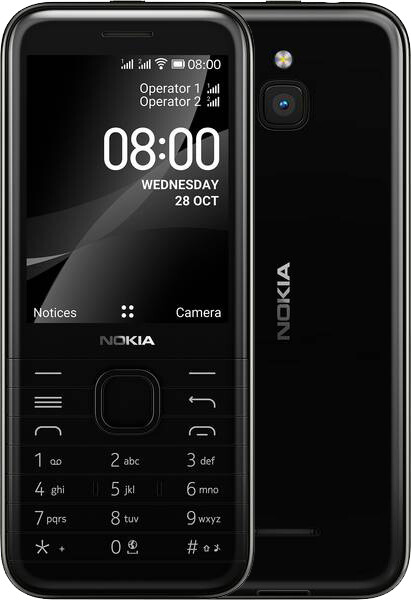 Nokia 8000 4G, Dual SIM, Black_2052706107