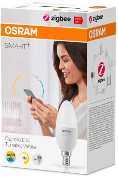 Osram Smart+ regulovatelná bílá LED žárovka 6W, E14_1938777339