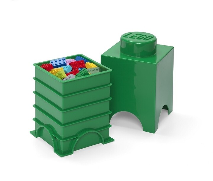 Úložný box LEGO, malý (1), tmavě zelená_1172251456