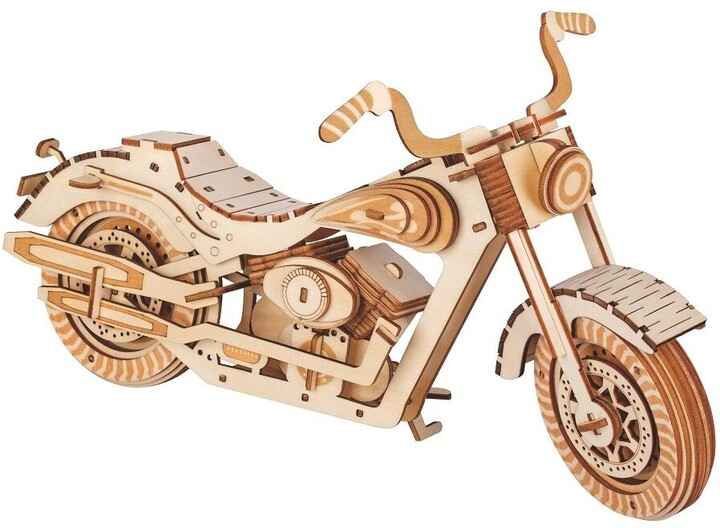 Stavebnice Woodcraft - Motocykl HD 1, dřevěná_21423765