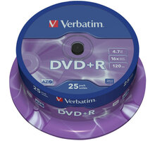 Verbatim DVD+R General 16x 4,7GB spindl 25ks_1355357684