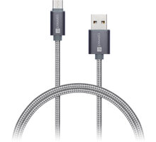 CONNECT IT Wirez Premium Metallic USB C - USB, silver gray, 1 m_1070506821