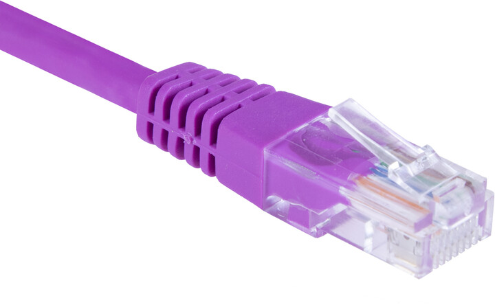 Masterlan patch kabel UTP, Cat5e, 3m, fialová