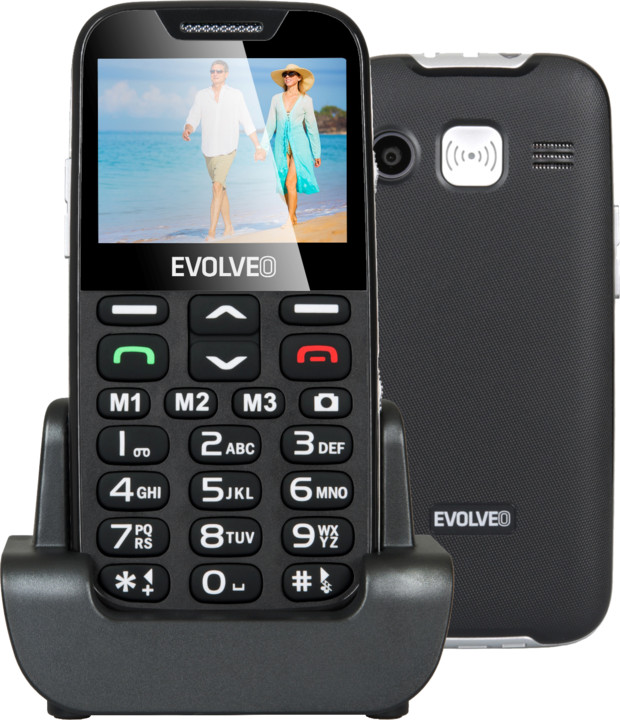 Evolveo EasyPhone XD s nabíjecím stojánkem, Black_762579055