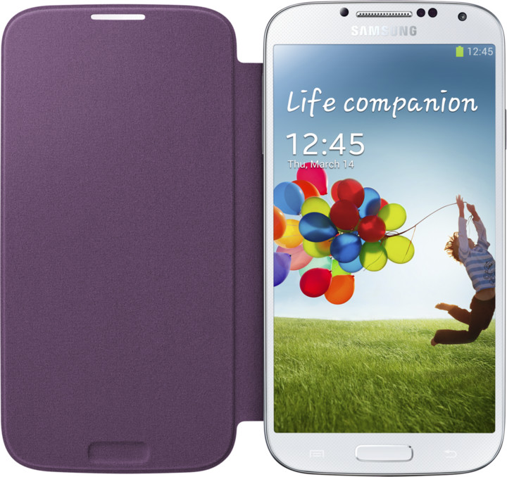 Samsung flipové pouzdro EF-FI950BV pro Galaxy S 4 (i9505), purpurová_1283676619