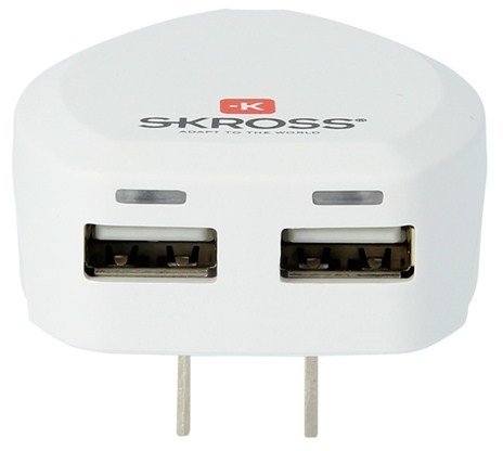 SKROSS USB nabíjecí adaptér USA, 2400mA, 2x USB výstup_159213246