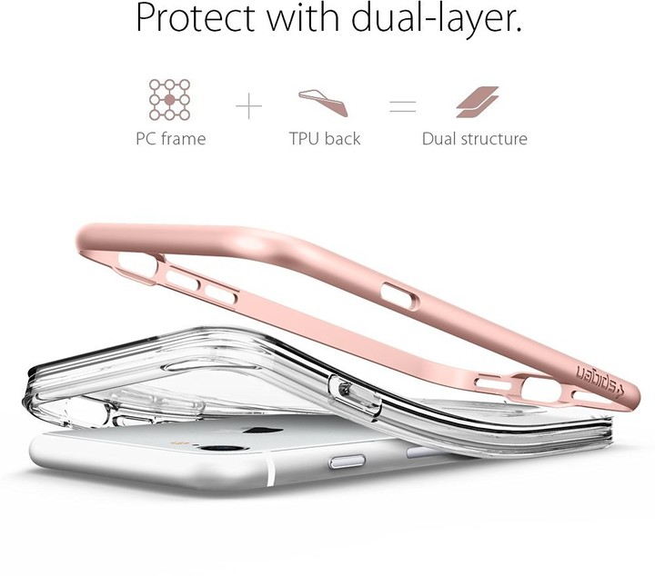 Spigen Crystal Hybrid pro iPhone 7/8, rose gold_682651095