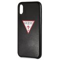 GUESS PU Leather Case Triangle pro iPhone XS Max, černá_764980730