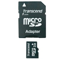 Transcend Micro SD 2GB + adaptér TS2GUSD