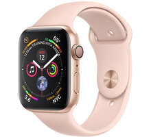 Apple Watch series 4, 40mm, pouzdro ze zlatého hliníku/růžový řemínek_2106340411