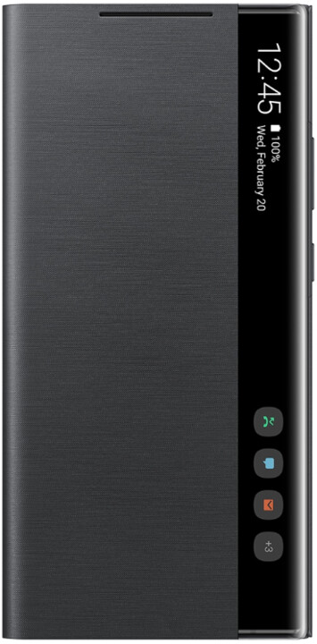Samsung flipové pouzdro Clear View pro Samsung Galaxy Note20 Ultra, černá_1557369000