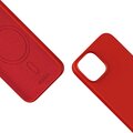 EPICO silikonový zadní kryt s podporou MagSafe pro iPhone 15 Plus, tmavě červená_182047373